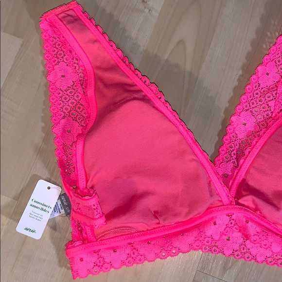 AERIE American Eagle Island Lace Plunge Bralette - Picture 5 of 6